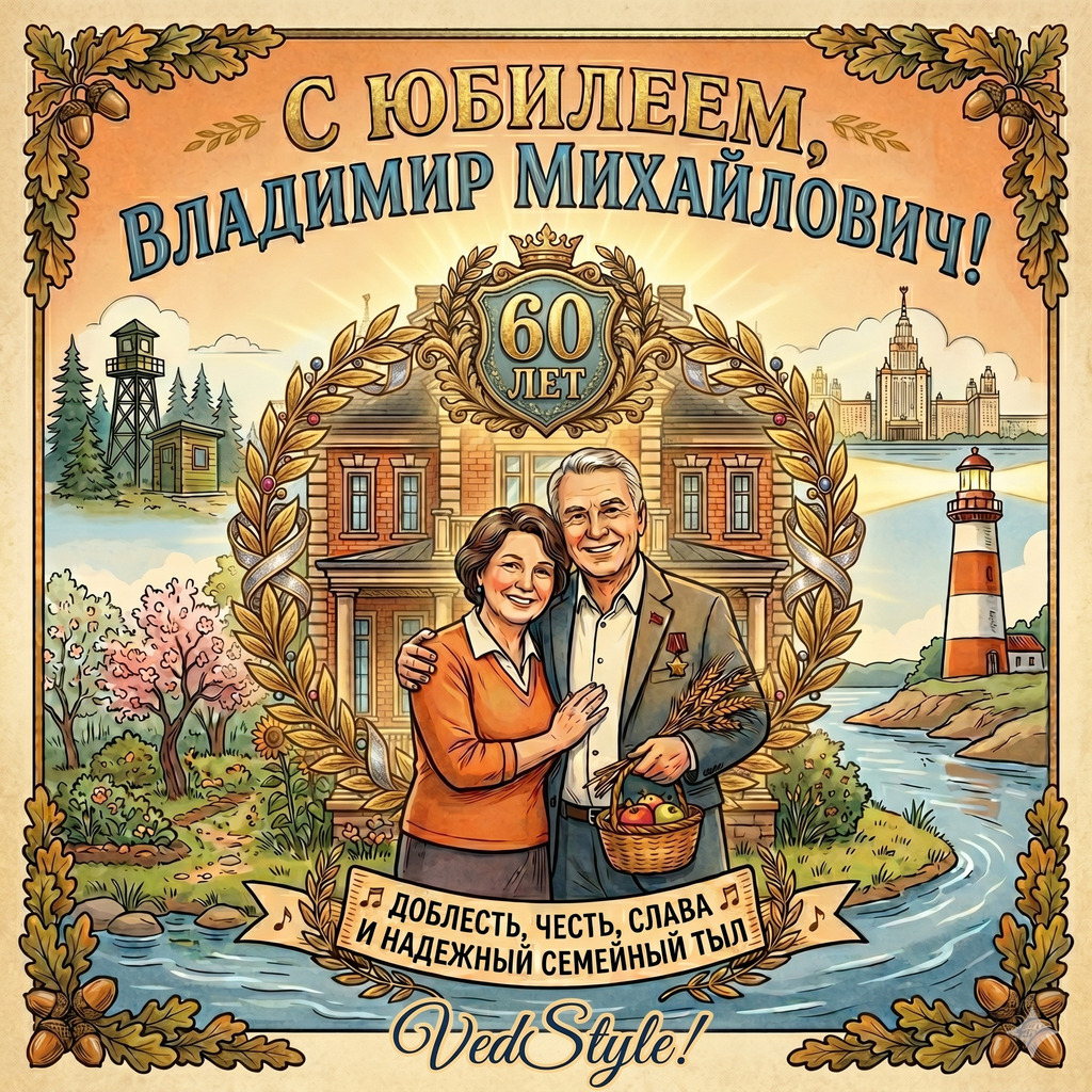 Обложка «С Юбилеем, Владимир Михайлович!»